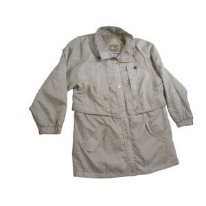 Current Seen Raincoat Sz M Women Gold Long Sleeve‎ Vintage Everyday Outerwear